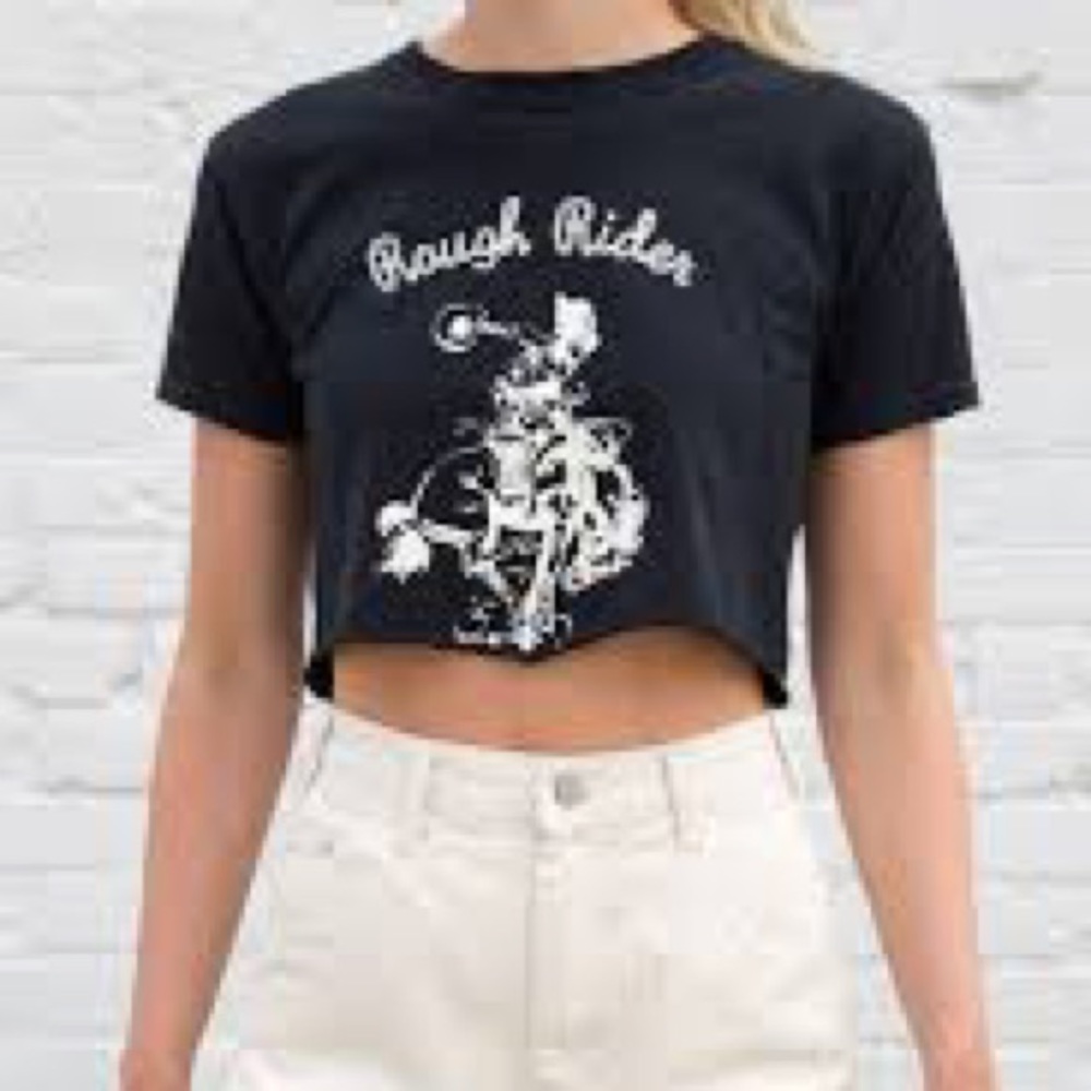 Brandy Melville Rough Rider Crop Tee